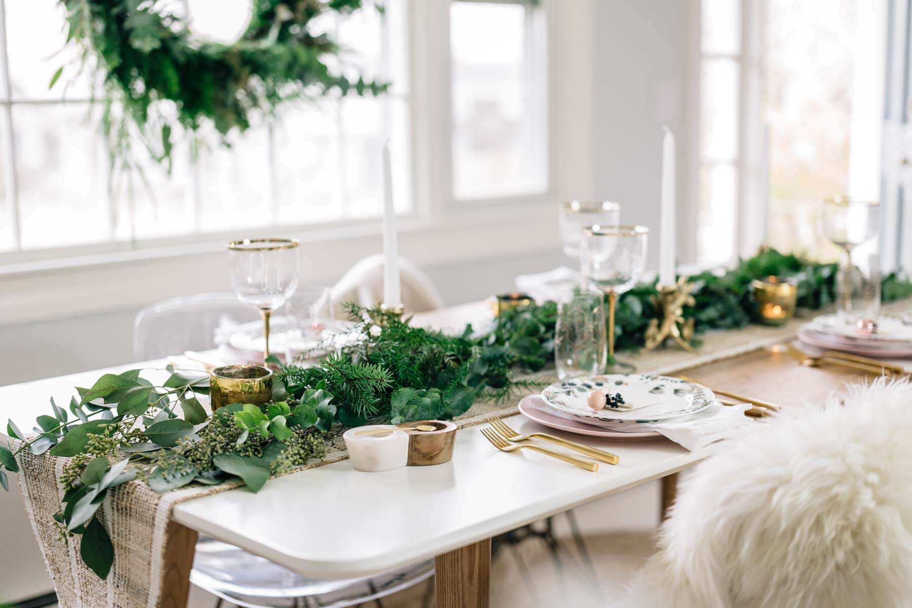 Jess Ann Kirby Holiday Tablescape Inspiration Rustic Romantic Minimal Greenery Anthropologie Glassware Jess Ann Kirby Holiday Tablescape Inspiration Rustic Romantic Minimal Greenery Anthropologie Glassware