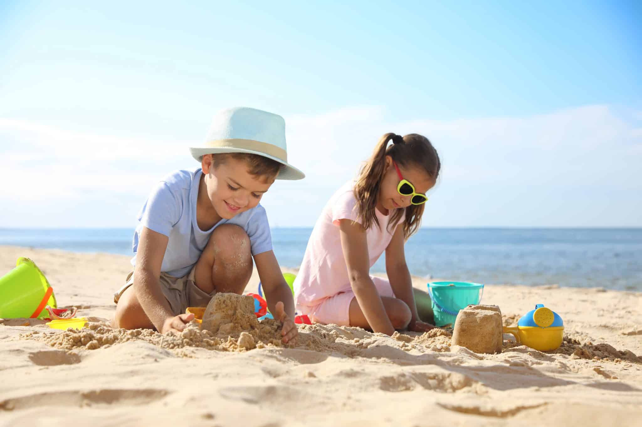 Children playing in the sand