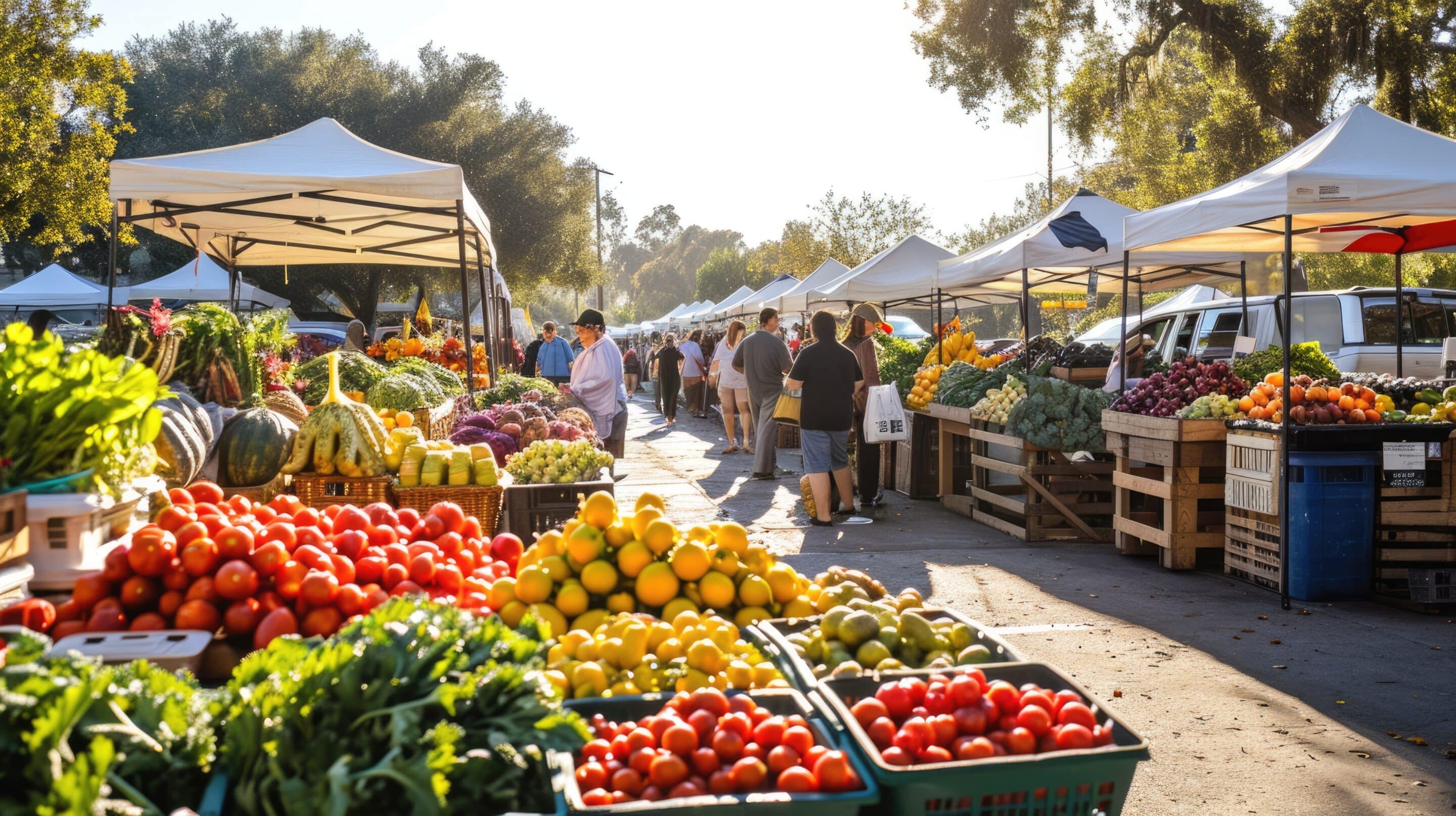 Farmers Market in Connecticut Suburbs