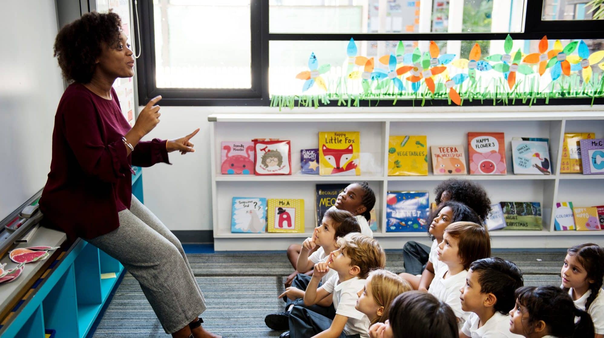 Happy kids at elementary school