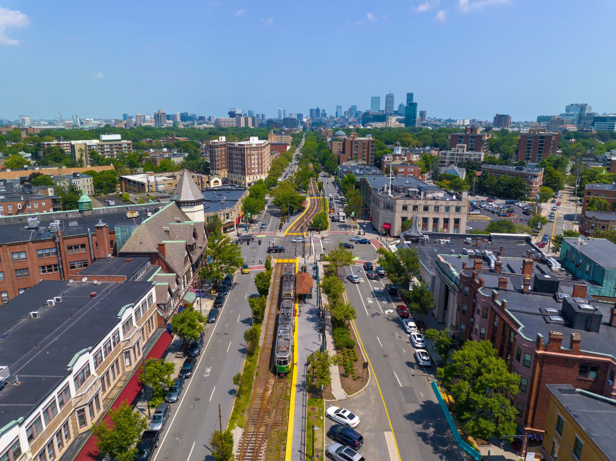 Brookline-Massachusetts-with-Boston-City-Skyline Brookline-Massachusetts-with-Boston-City-Skyline