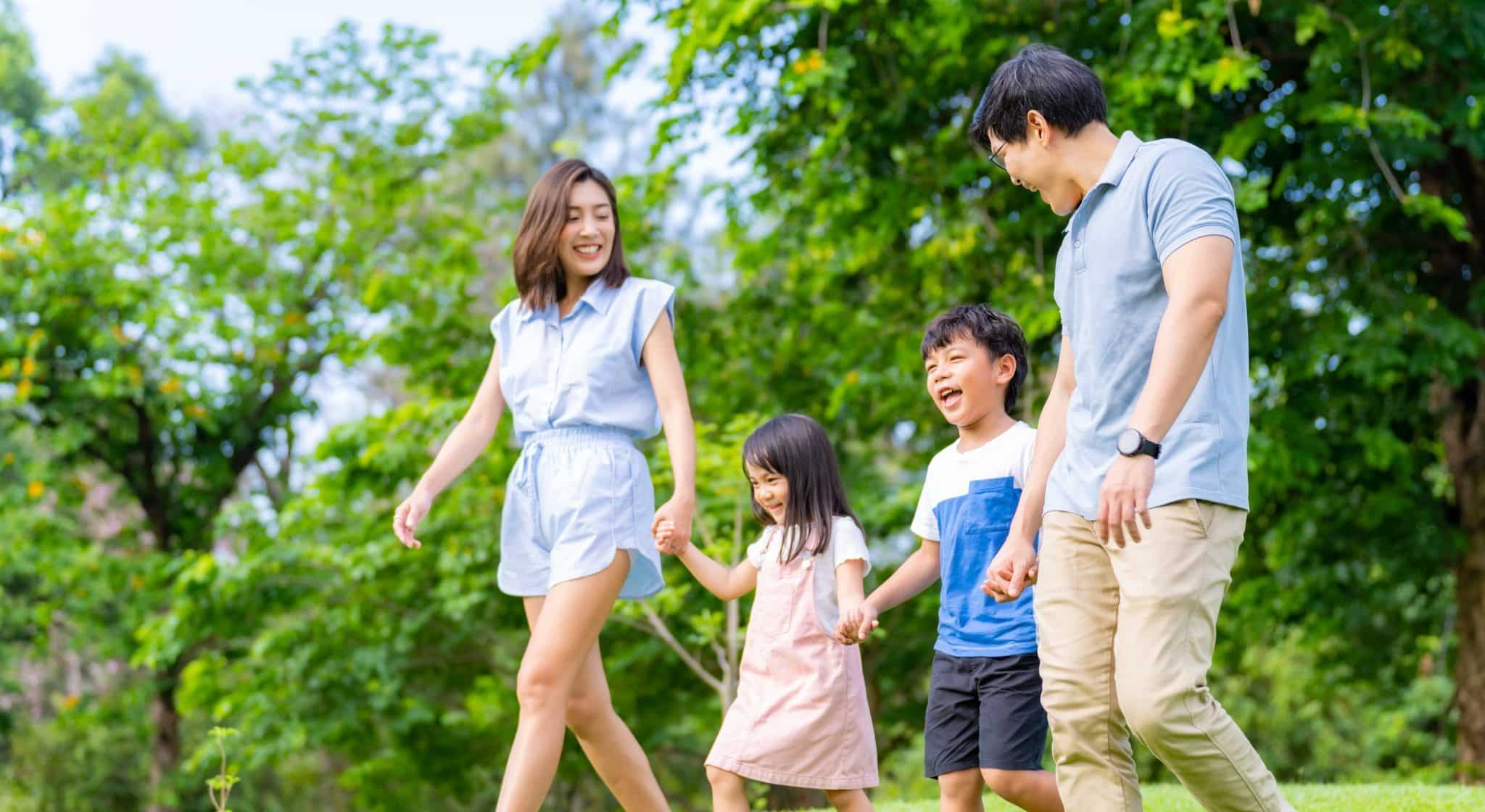 Happy family spending time together Happy family spending time together